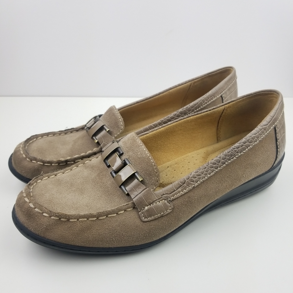 Naturalizer Natural Soul Suede Loafer Womens Sz 10